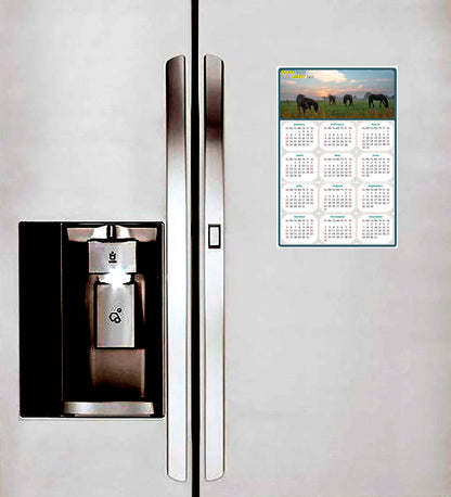 2025 Magnetic Calendar - Calendar Magnets - Today is my Lucky Day - (Fade, Tear, and Water Resistant) - Horses Themed 04