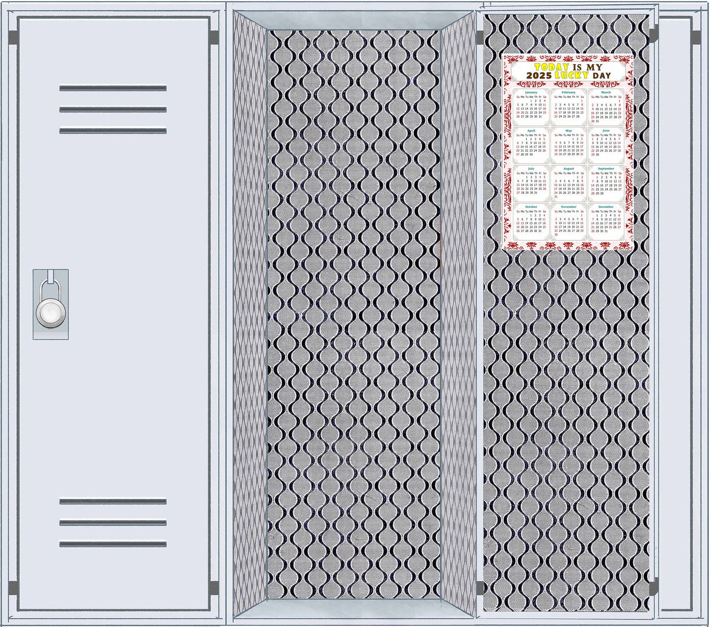 2025 Magnetic Calendar - Calendar Magnets - Today is my Lucky Day - (Fade, Tear, and Water Resistant) - Themed 03