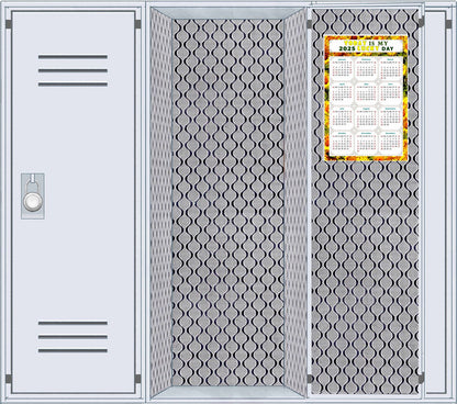 2025 Magnetic Calendar - Calendar Magnets - Today is my Lucky Day - (Fade, Tear, and Water Resistant) - Themed 030