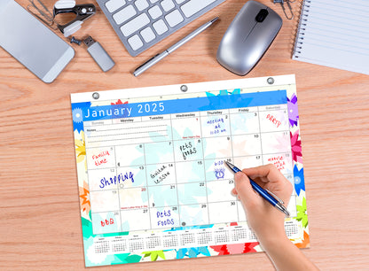 2024 - 2025 Student Calendar/Planner for 3-Ring Binder, Desk, or Wall - v001