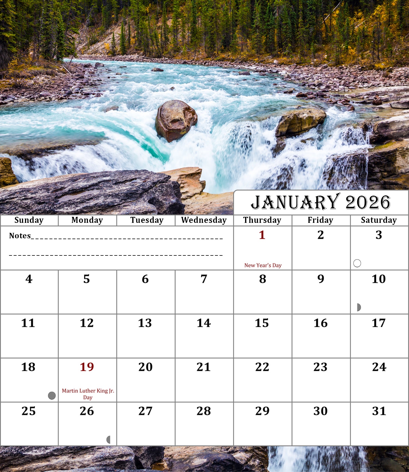 2025-2026 CD-Style Desk Calendar 18 Months Calendar (Outdoors)