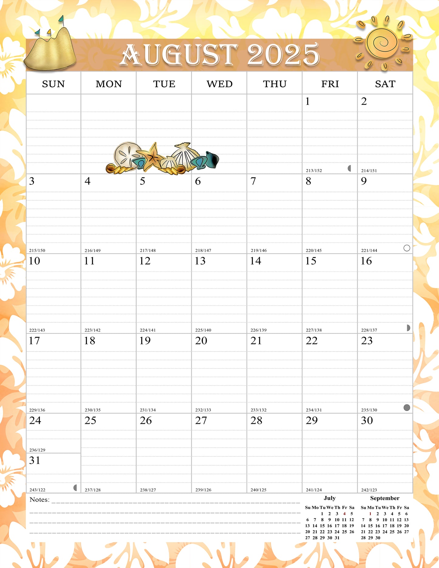 2025 Wall Calendar Spiral-Bound Twin-Wire Binding - 12 Months  12 (Holidays)