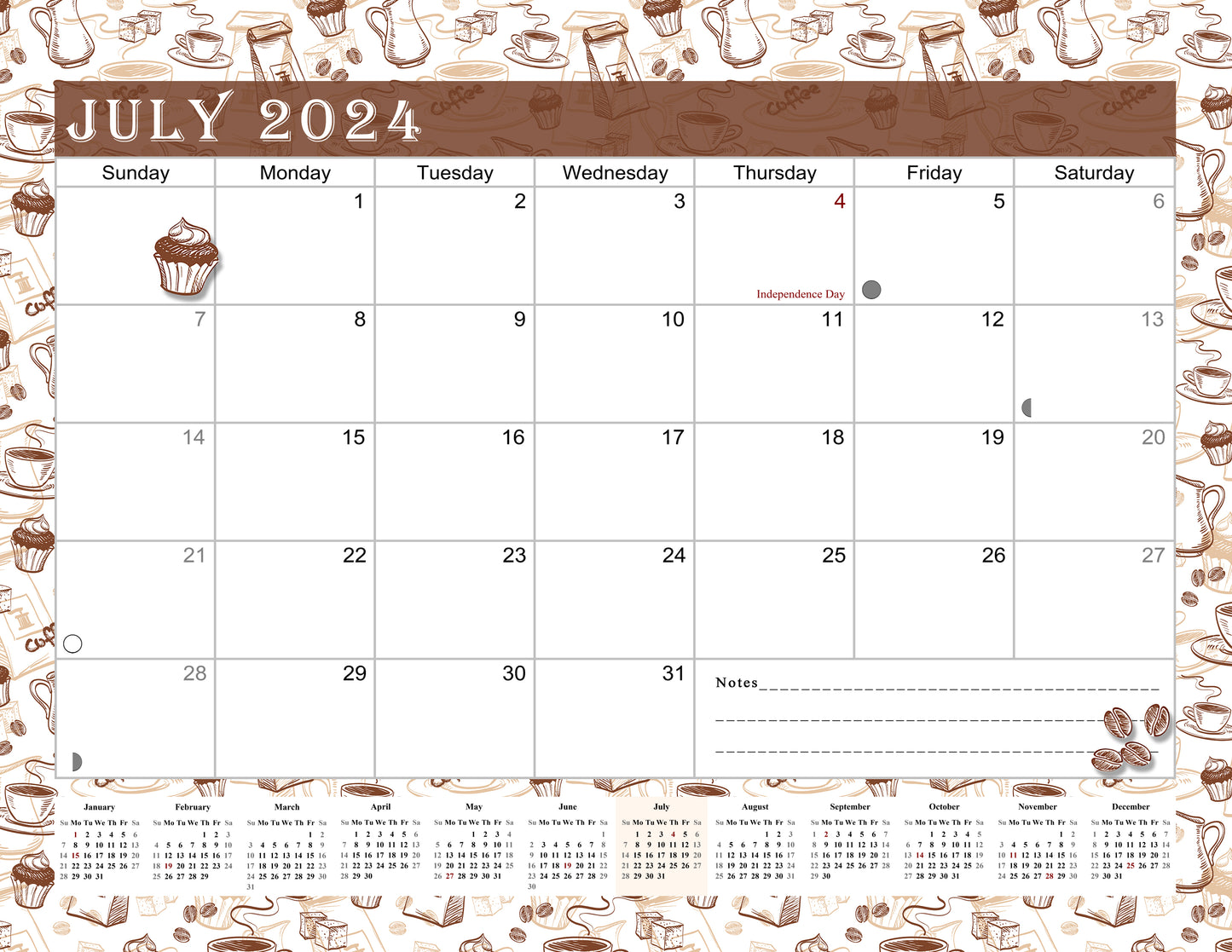 2024-2025 Magnetic/Desk Calendar - Desktop/Wall Calendar/Planner - (Edition #30)