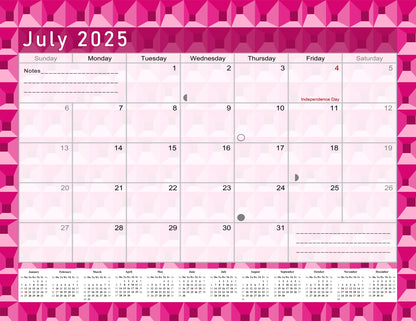 2025 Monthly Desktop/Wall Calendar/Planner - Habit Tracker - (Edition #03)