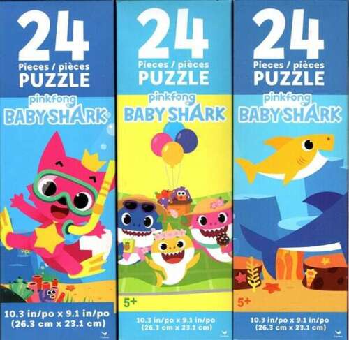 Pinkfong Baby Shark - 24 Pieces Jigsaw Puzzle (Set of 3)