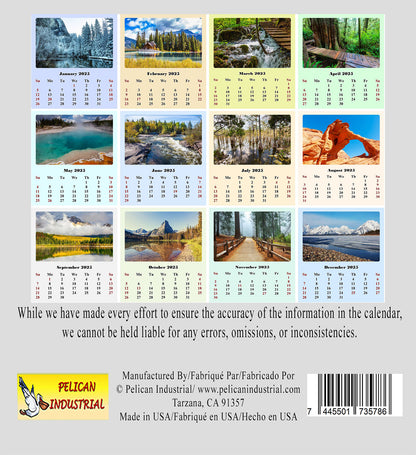 2025 CD-Style Desk Calendar 12 Months Calendar / Planner / Desk Calendar With CD Case Stand, Office Decor, Christmas Gifts (National Parks)