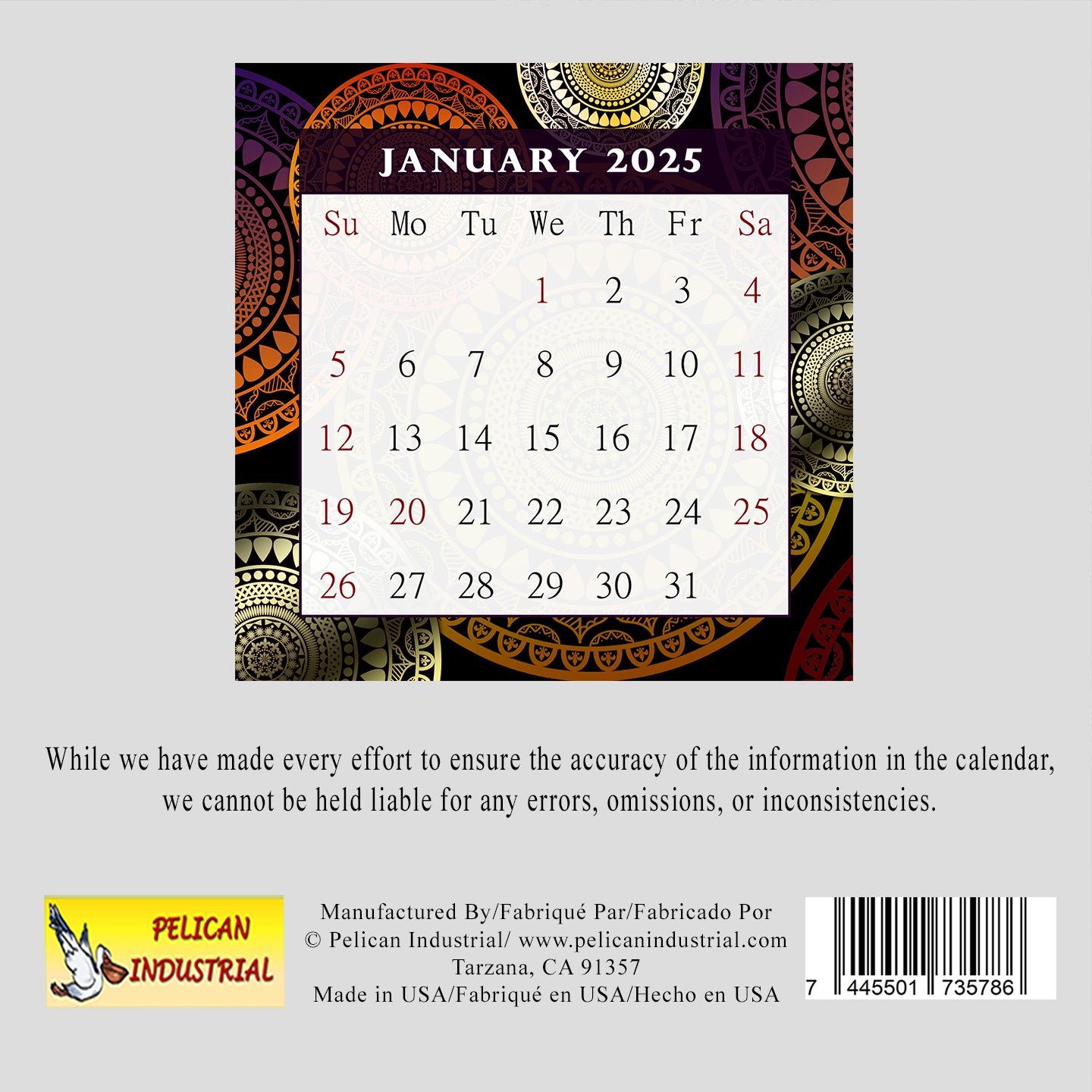 2025 CD-Style Desk Calendar 12 Months Calendar / Planner / Desk Calendar With CD Case Stand, Office Decor, Christmas Gifts (Edition #12)