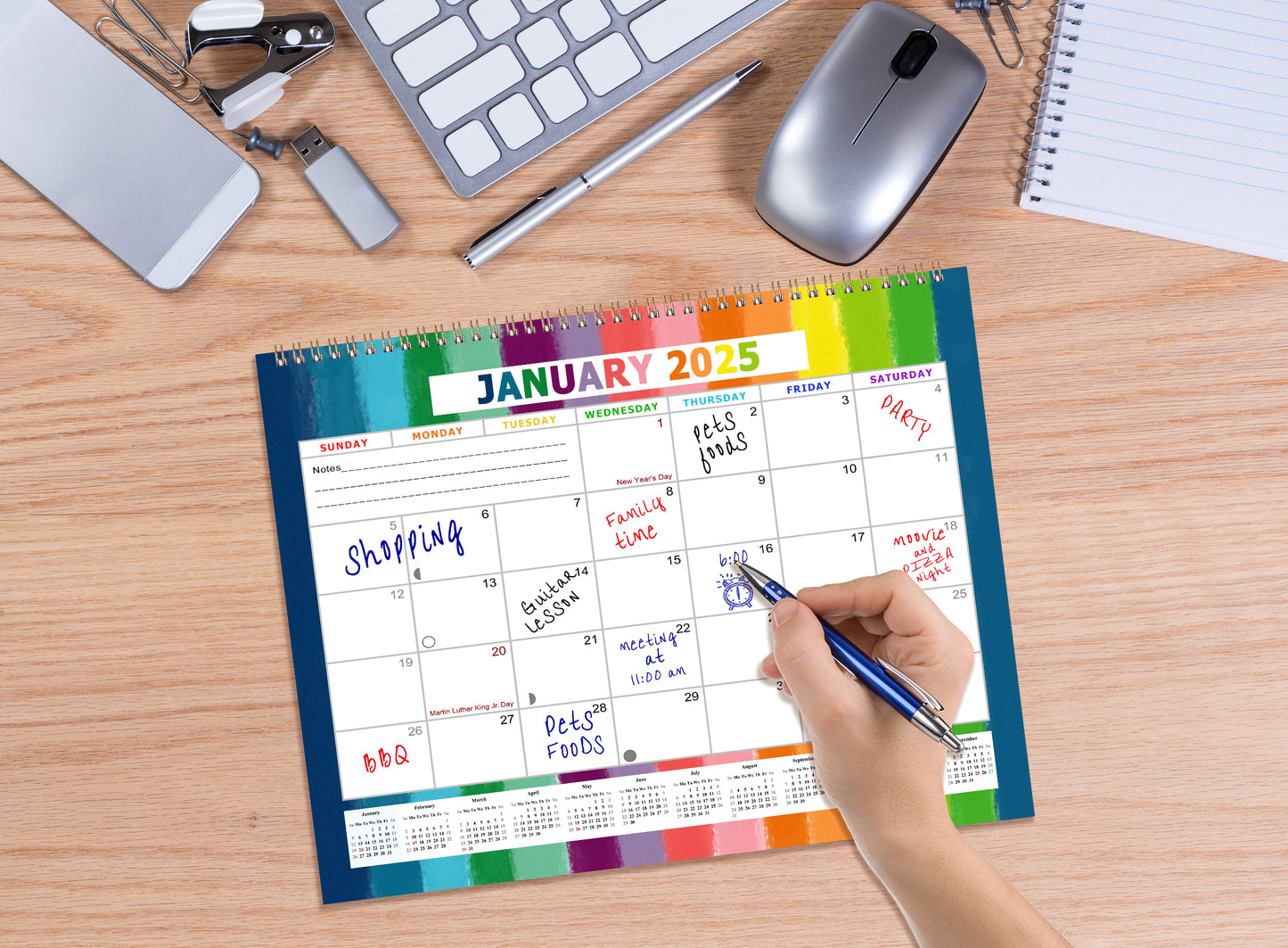 2025 Monthly Desktop/Wall Calendar/Planner - Habit Tracker - (Edition #27)