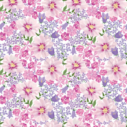 School Locker Magnetic Wallpaper - Pack of 12 Sheets - (Flowers vg07)