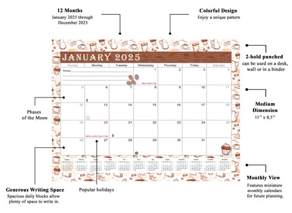 2024-2025 Magnetic/Desk Calendar - Desktop/Wall Calendar/Planner - (Edition #30)