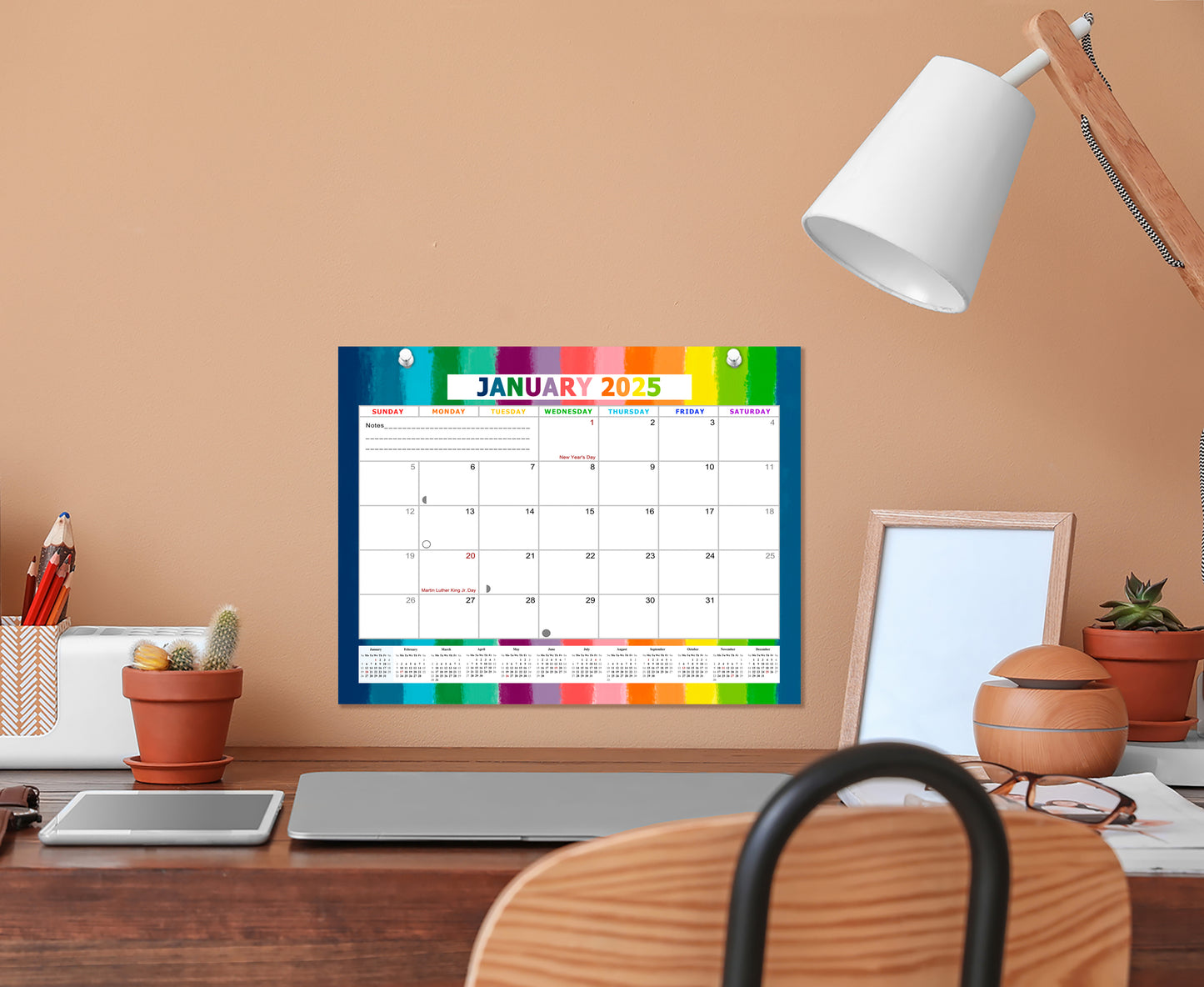 2024-2025 Magnetic/Desk Calendar - Desktop/Wall Calendar/Planner - (Edition #27)