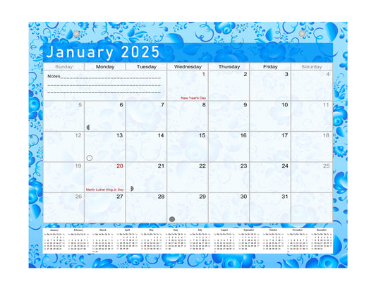 2025 Monthly Magnetic/Desk Calendar - 12 Months Desktop/Wall Calendar/Planner - (Edition #19)