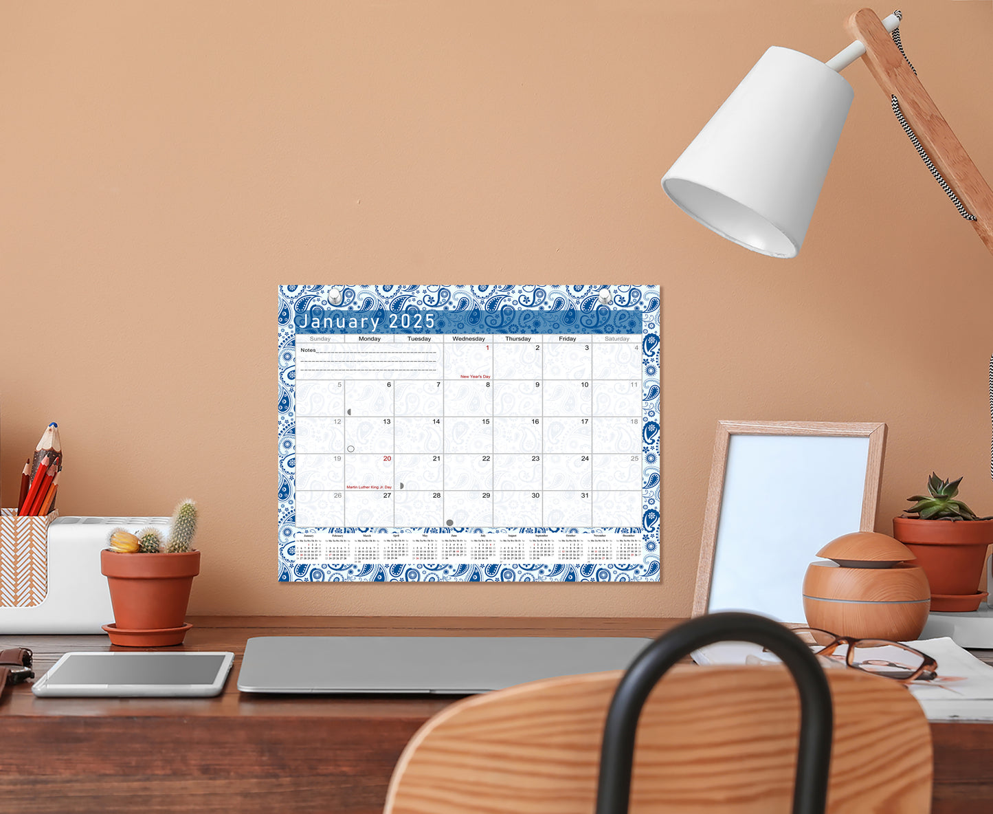 2025 Monthly Magnetic/Desk Calendar - 12 Months Desktop/Wall Calendar/Planner - (Edition #21)