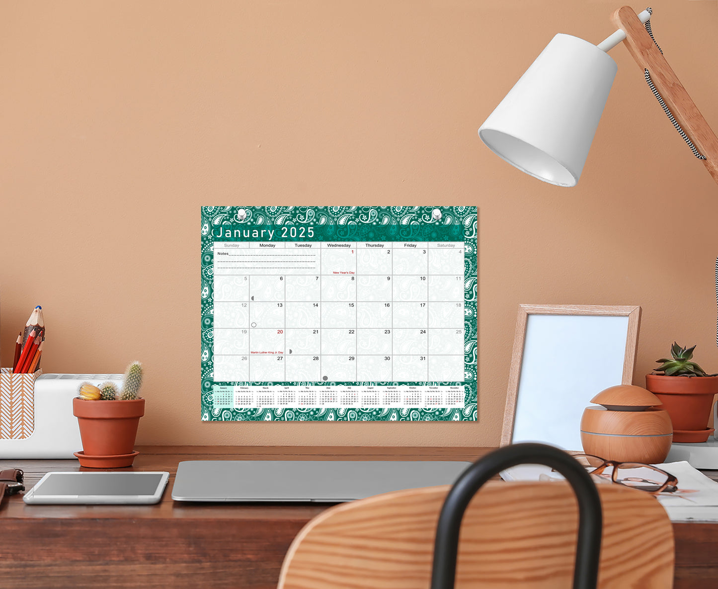 2025 Monthly Magnetic/Desk Calendar - 12 Months Desktop/Wall Calendar/Planner - (Edition #24)