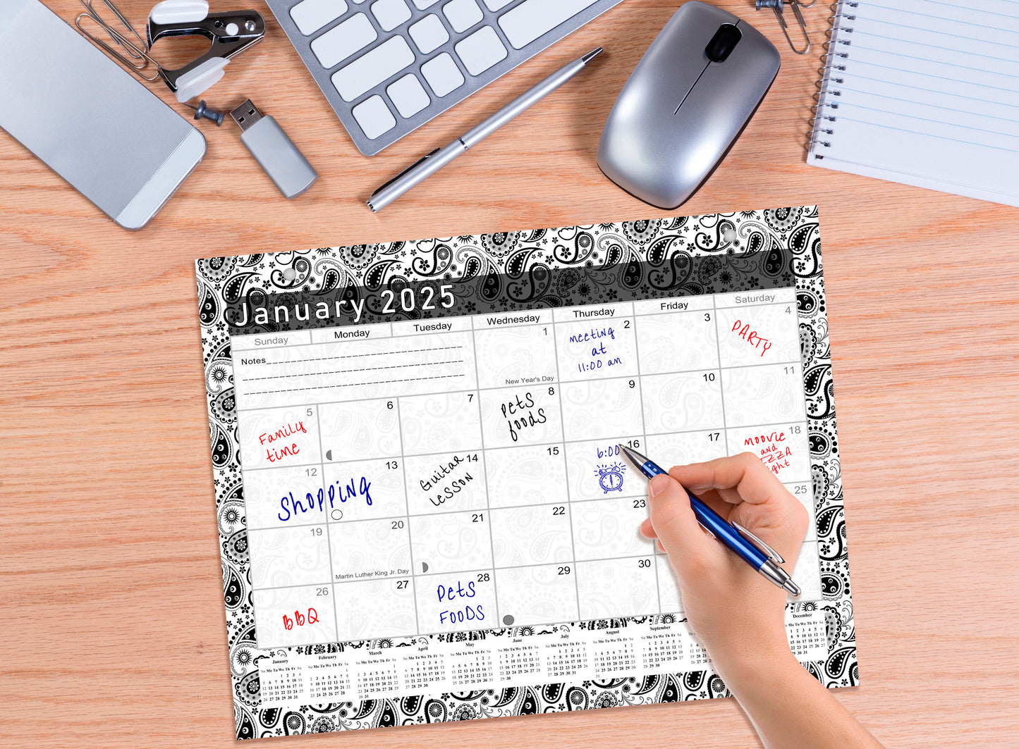 2025 Monthly Magnetic/Desk Calendar - 12 Months Desktop/Wall Calendar/Planner - (Edition #11)