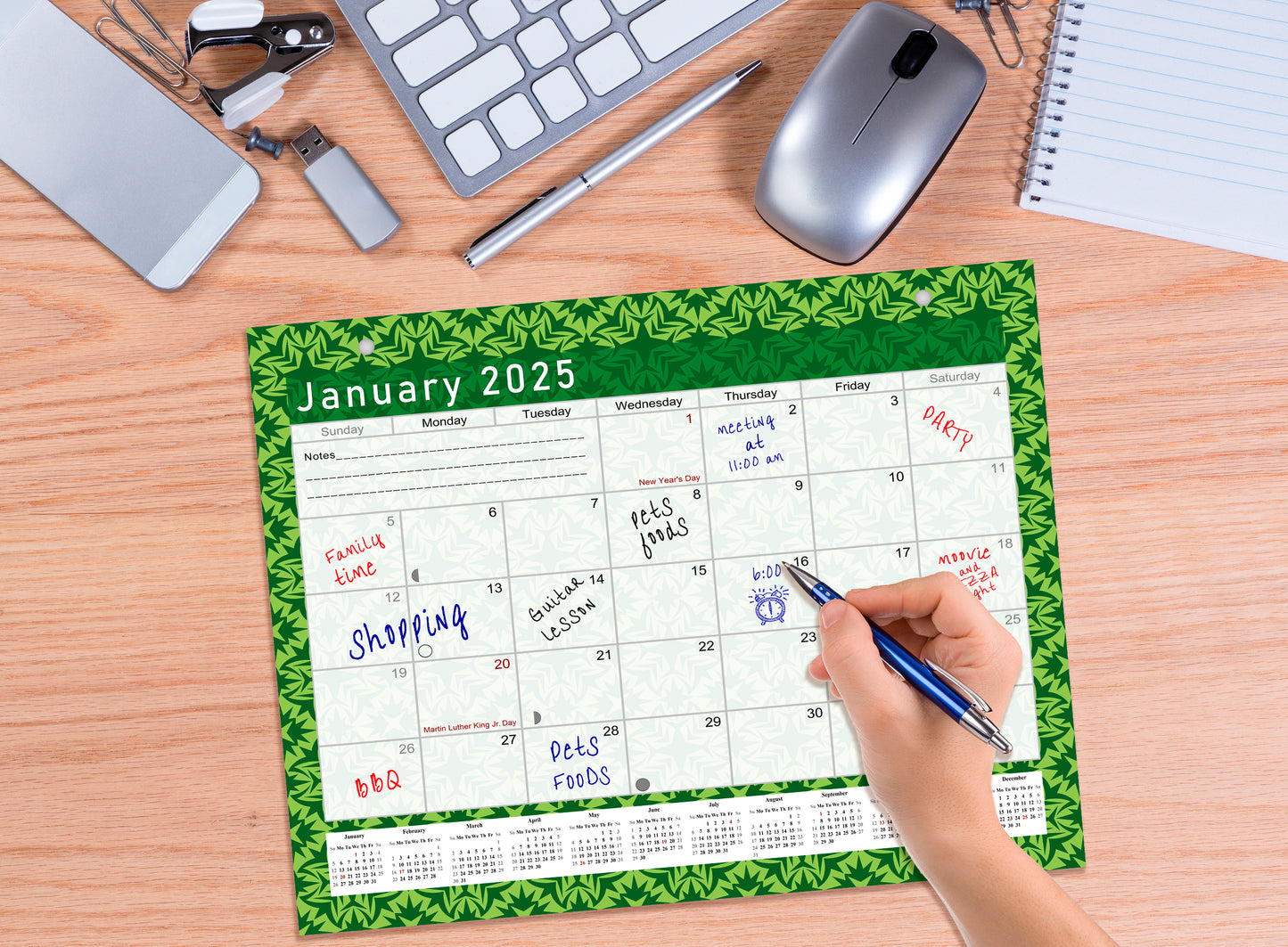 2025 Monthly Magnetic/Desk Calendar - 12 Months Desktop/Wall Calendar/Planner - (Edition #16)