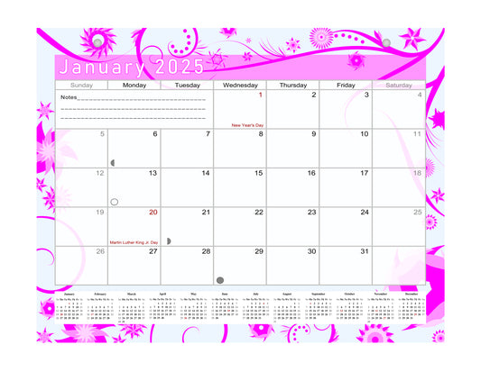 2025 Monthly Magnetic/Desk Calendar - 12 Months Desktop/Wall Calendar/Planner - (Edition #10)