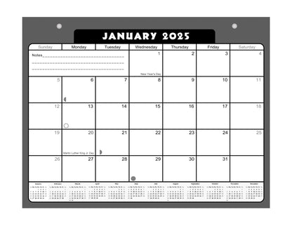 2025 Monthly Magnetic/Desk Calendar - 12 Months Desktop/Wall Calendar/Planner - (Edition #31)