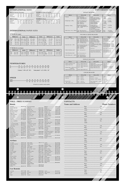 2024-2025 Academic Year 12 Months Student Calendar/Planner for Wall & Desk & 3-Ring Binder, for School, Teacher, Student - Black&White - (Edition #012)