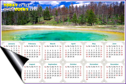 2025 Magnetic Calendar - Calendar Magnets - Today is my Lucky Day - Edition #29