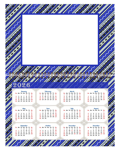 2025 Photo Frame Wall Spiral-bound Calendar (Add Your Own Photos) - 12 Months Desktop/Wall Calendar/Planner - (Edition #17)