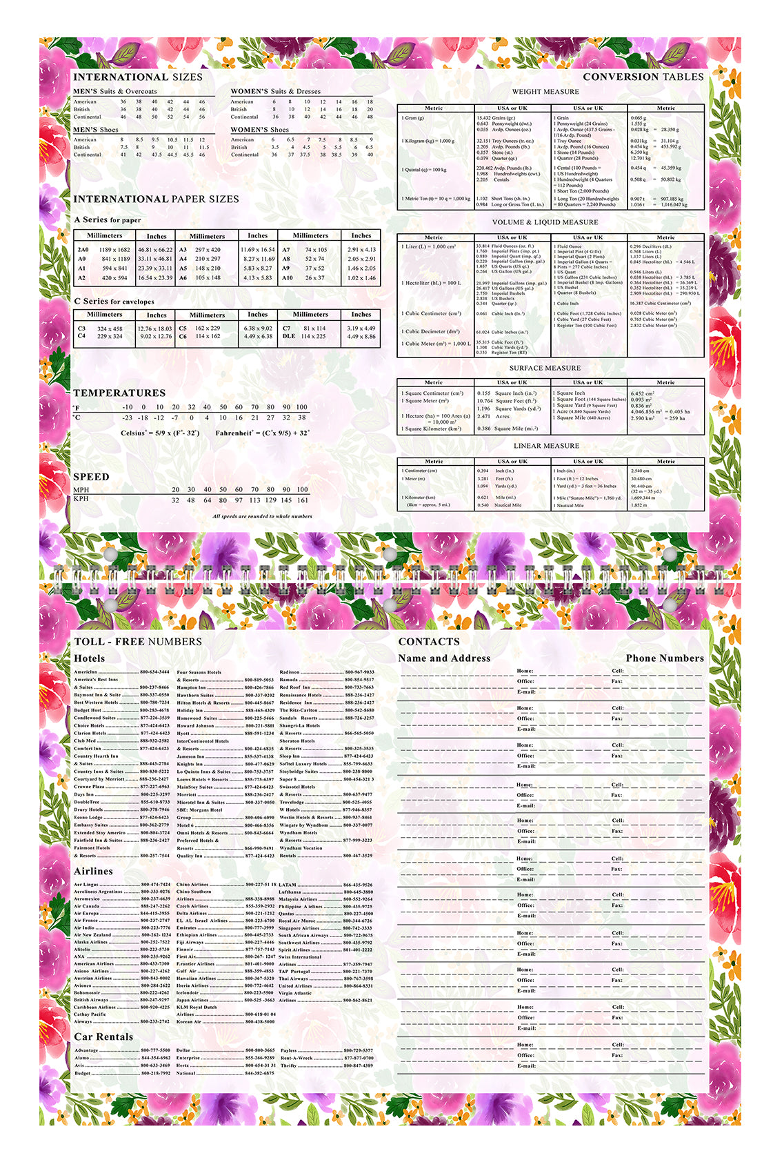 2024-2025 Academic Year 12 Months Student Calendar/Planner for Wall & Desk & 3-Ring Binder, for School, Teacher, Student (Edition #020)