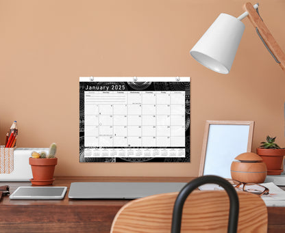 2024 - 2025 Student Calendar/Planner for 3-Ring Binder, Desk, or Wall - Black&White -v012