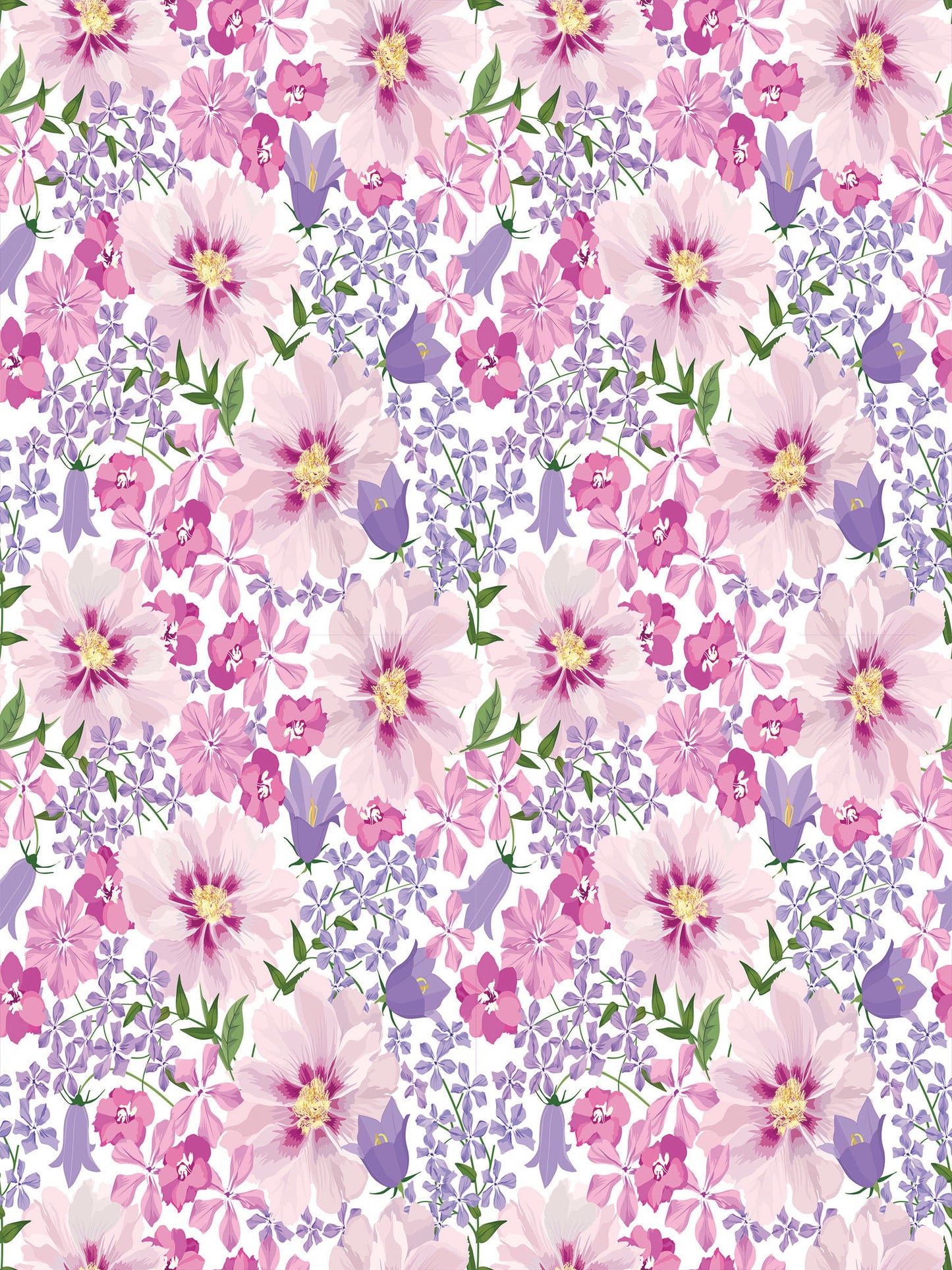 Magnetic Locker Wallpaper - Pack of 3 Sheets - (Flowers vg07)