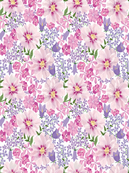 Magnetic Locker Wallpaper - Pack of 3 Sheets - (Flowers vg07)