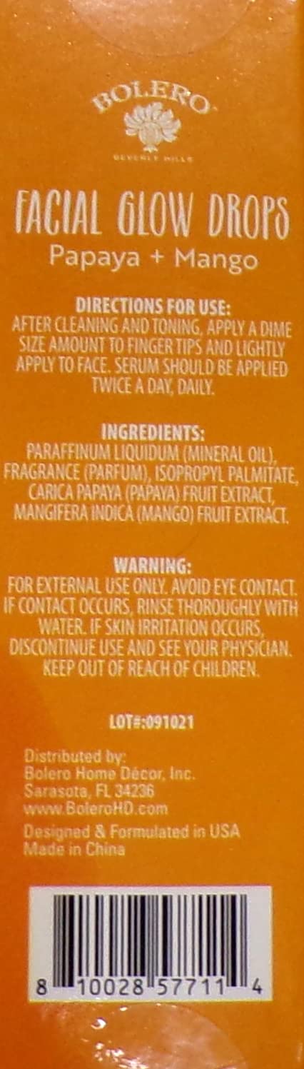 Facial Glow Drops - Papaya & Mango 0.5fl oz (14.7ml)