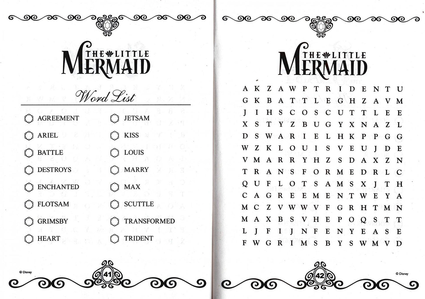 Disney Princess - Activity Book Word Search