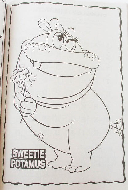 Hungry Hippos Coloring Book with Bonus - 80 pgs.