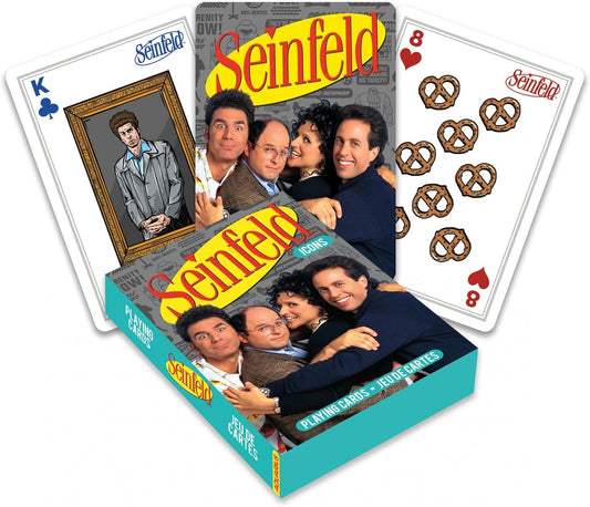 AQUARIUS Seinfeld Playing Cards - Seinfeld Icons Themed Deck of Cards (Set of 2)