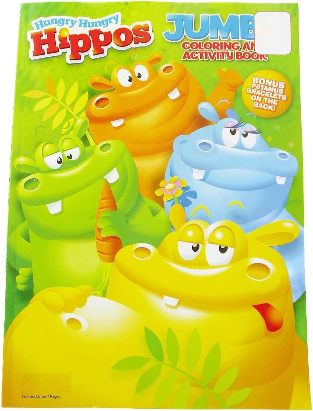 Hungry Hippos Coloring Book with Bonus - 80 pgs.