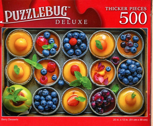 Berry Desserts - 500 Pieces Deluxe Jigsaw Puzzle