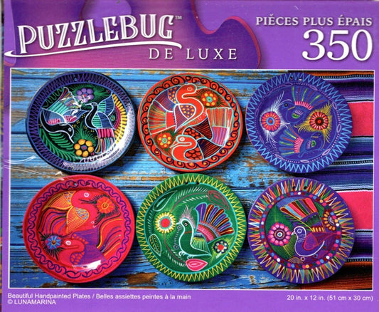 Beautiful Handpaints Plates - 350 Piece Jigsaw Puzzle