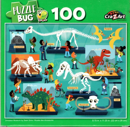 Dinosaur Museum by Sean Sims - 100 Piece Jigsaw Puzzle