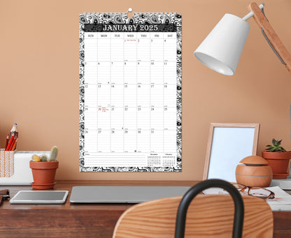 2025 Wall Calendar Spiral-Bound Twin-Wire Binding - 12 Months  06