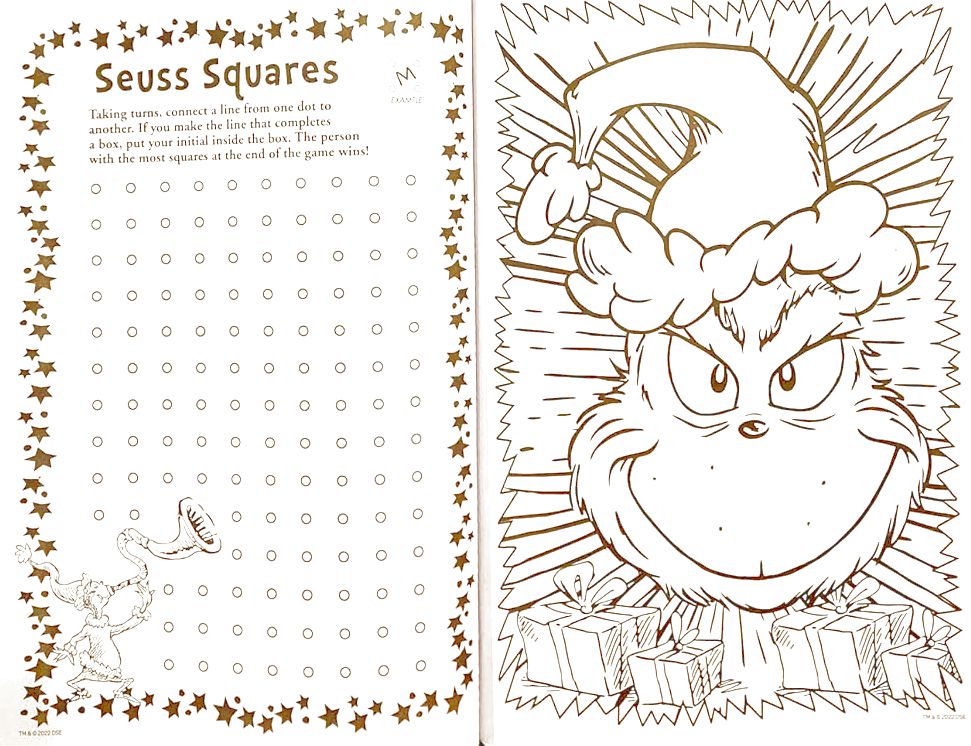 Grinch Holiday Christmas Coloring & Activity Book v5