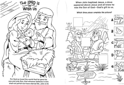 Bible Fun - Read and Color - Coloring & Activity Book - (Set of 3) v7