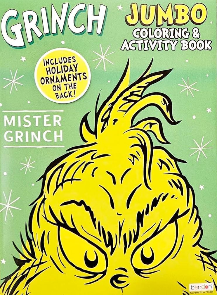 Grinch Holiday Christmas Coloring & Activity Book v4