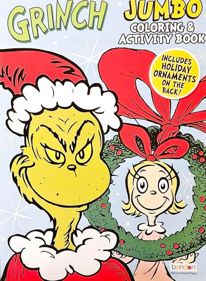 Grinch Holiday Christmas Coloring & Activity Book v5