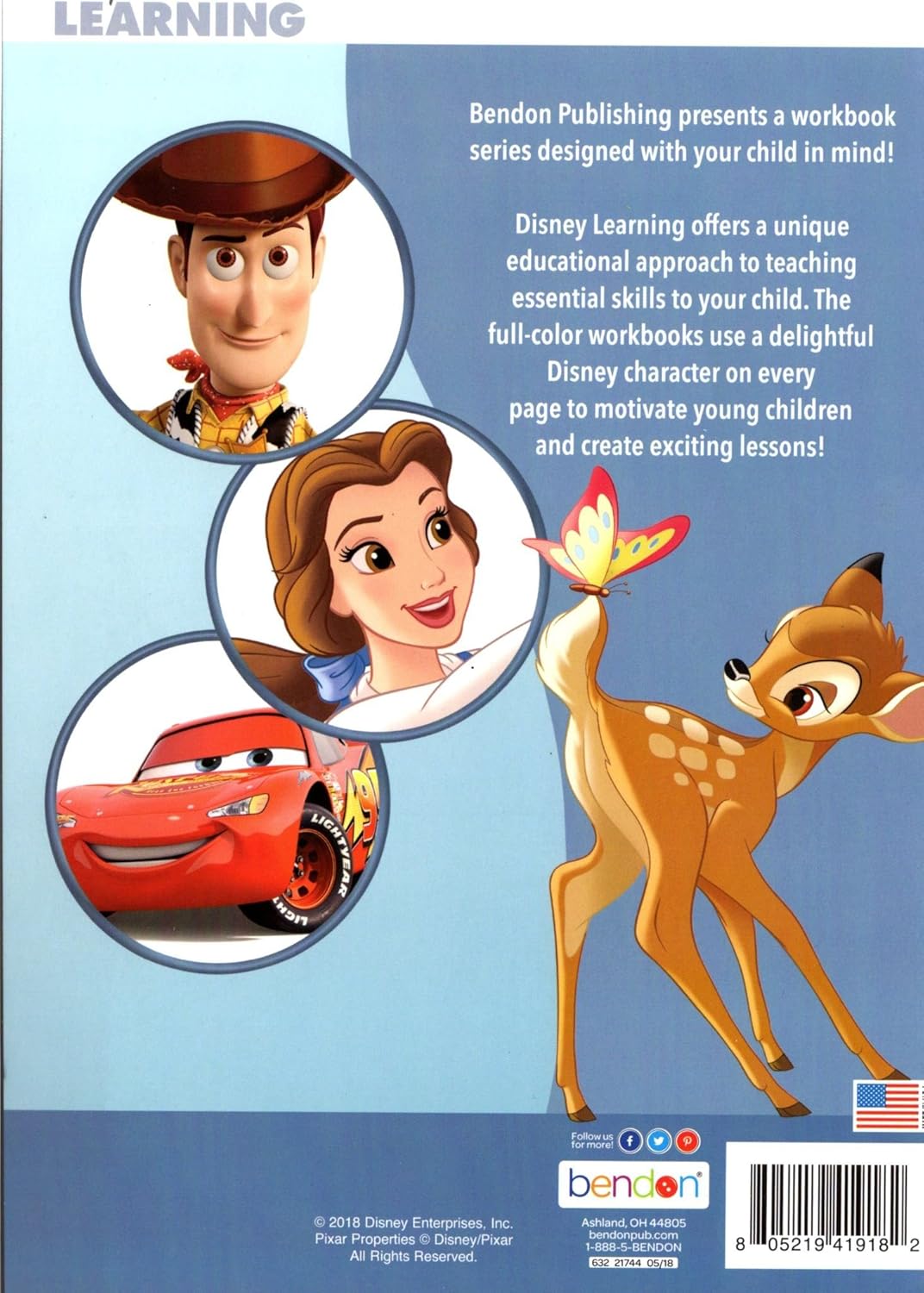 Numbers and Counting / The Alphabet - Disney - Educational Activity Workbook (Set of 2)