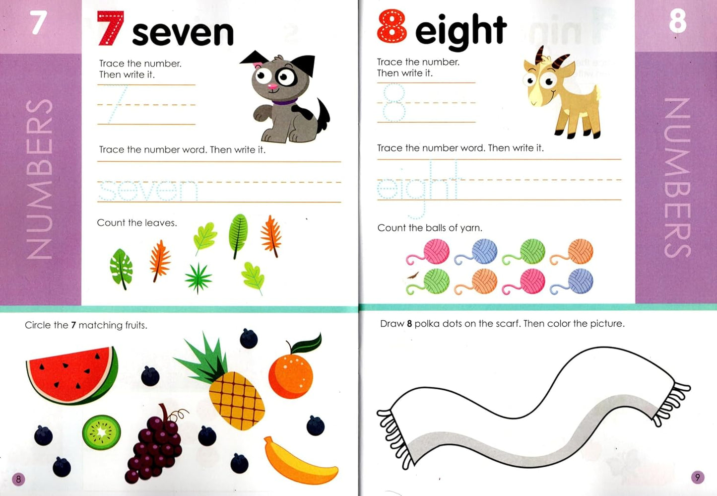 K - Kindergarten Educational Workbooks - Set of 4 Books - v11