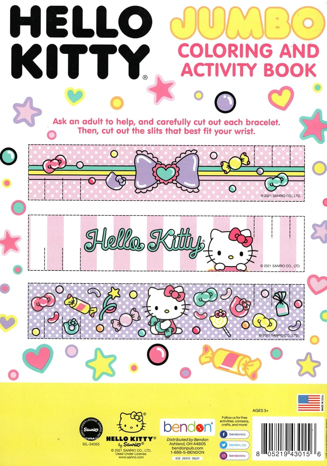 Hello Kitty - Jumbo Coloring & Activity Book + Award Stickers and Charts