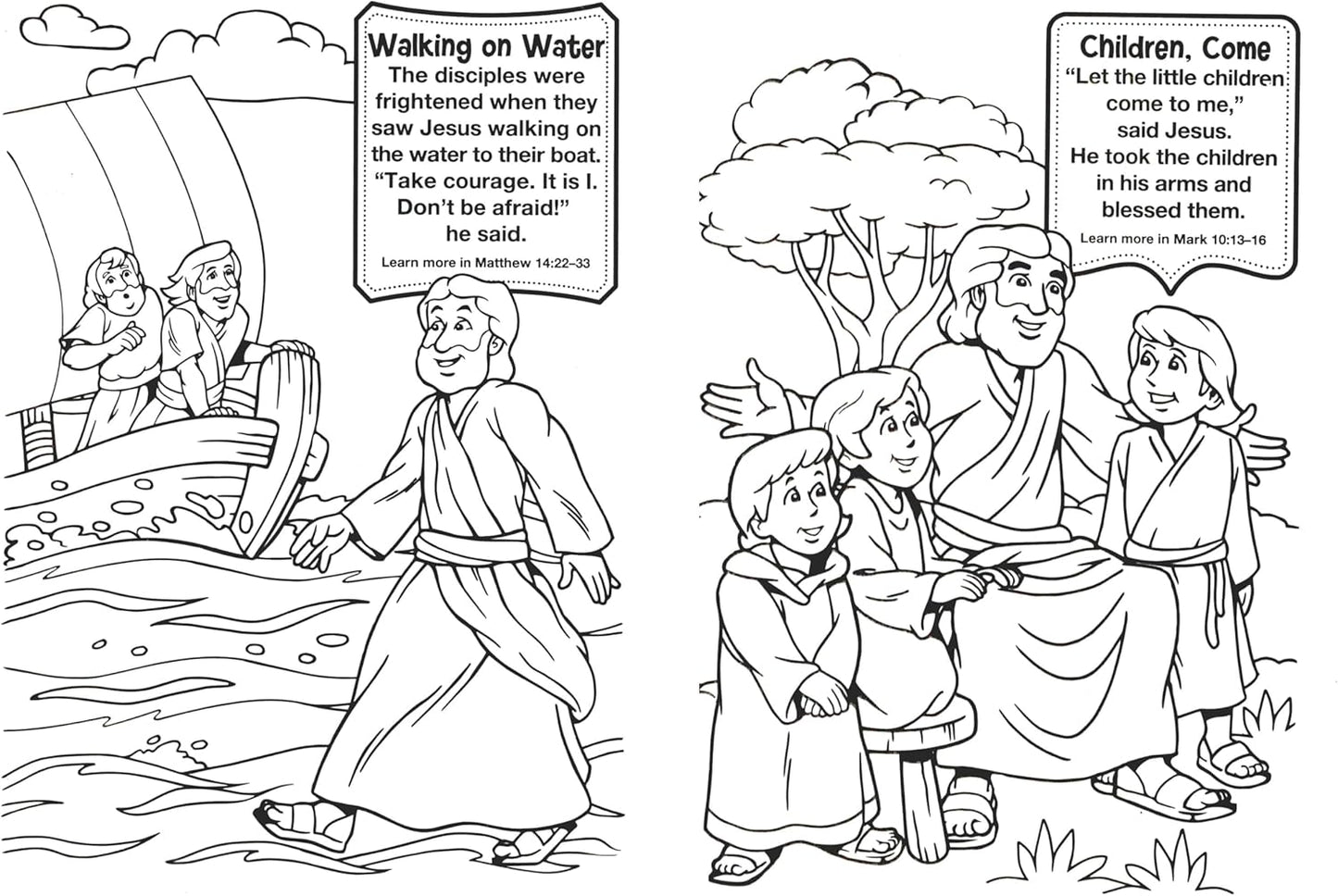 Bible Fun - Read and Color - Coloring & Activity Book - (Set of 3) v7