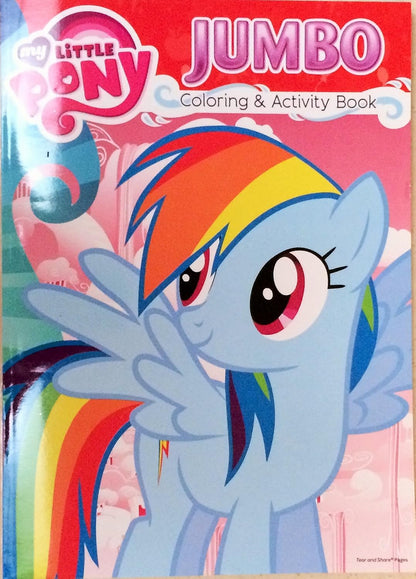 My Little Pony Jumbo Coloring & Activity Book 4 Pack