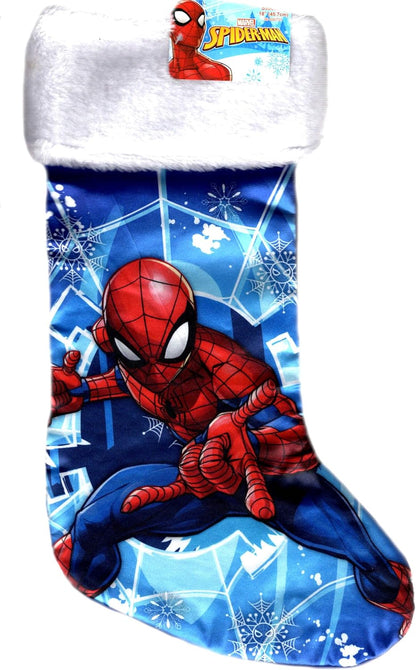 Spider-Man Christmas Stocking 18" Full Printed Satin with Plush Cuff - v2