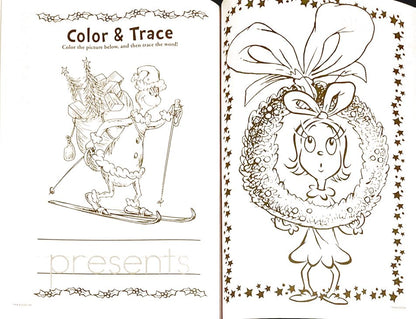 Grinch Holiday Christmas Coloring & Activity Book (Set of 4)