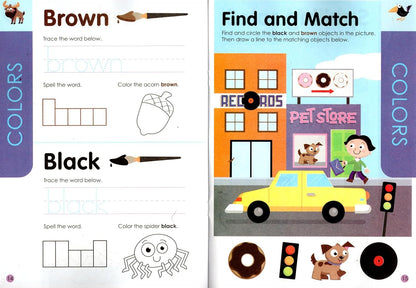 K - Kindergarten Educational Workbooks - Set of 4 Books - v11